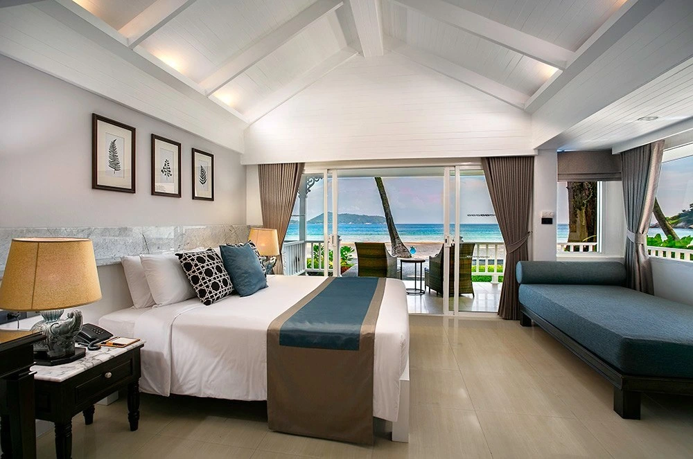 Beachfront cottage bedroom